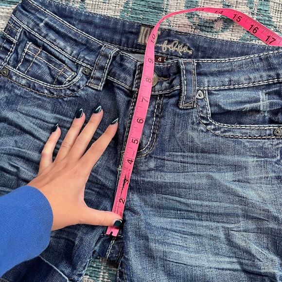 KUT‎ from the Kloth Catherine Dark Wash Denim Cuffed Shorts - Size 4 - Picture 7 of 10